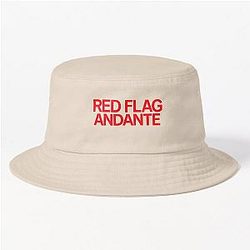 Rosalia LUX Red Flag Andante Sticker Bucket Hat