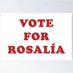 VOTE ROSALIA Poster