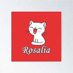 Rosalia Cute Cat Poster