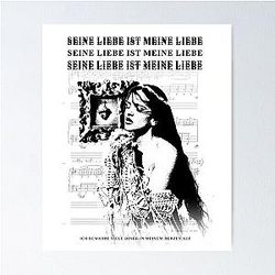 Seine Liebe ist meine Liebe, ich bewahre viele Dinge in meinem Herzen auf Berghain - Rosalia Poster