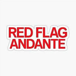 Rosalia LUX Red Flag Andante Sticker