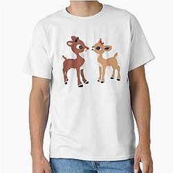Classic Rudolph and Clarice Graphic Love Shop T-Shirt