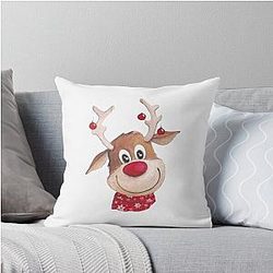 Rudolph the Red-Nosed Reindeer Throw Pillow