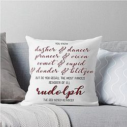 Rudolph the Red-Nosed Reindeer Throw Pillow