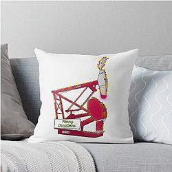 Lufkin Rudolph Oil Pumping Unit Throw Pillow