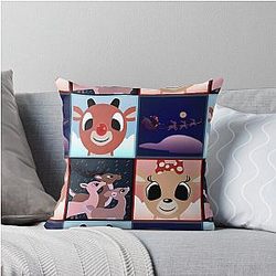 Rudolph Throw Pillow