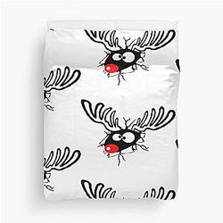 Funny Rudolph Duvet Cover