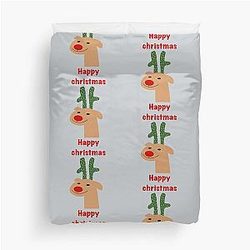 Rudolph Waiting for Christmas Duvet Cover
