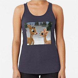 Rudolph and Clarice Racerback Tank Top