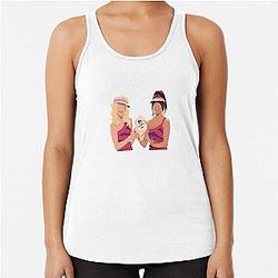 SNL Super Showcase Maya Rudolph Kristen Wiig Sticker Racerback Tank Top