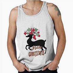 Merry Rudolph Christmas Tank Top