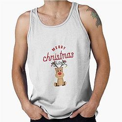 Merry Christmas Reindeer Classic Rudolph Tank Top