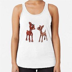 Rudolph and Clarice Racerback Tank Top