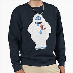 Classic Christmas Abominable Snowman with Rudolph Pullover Sweatshirt