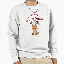 Merry Christmas Reindeer Classic Rudolph Pullover Sweatshirt