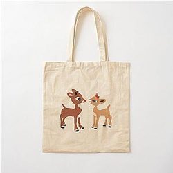 Classic Rudolph and Clarice Cotton Tote Bag