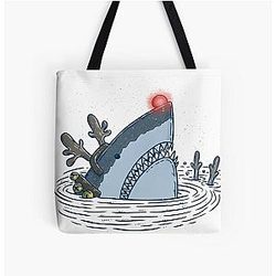 Rudolph Shark All Over Print Tote Bag