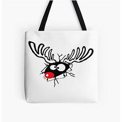 Funny Rudolph Tote Bag