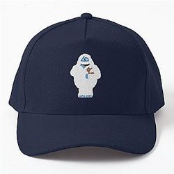 Classic Christmas Abominable Snowman with Rudolph GraphicLoveShop Baseball Cap