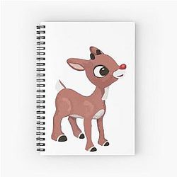 Classic Rudolph Spiral Notebook
