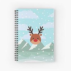 Classic Rudolph Spiral Notebook