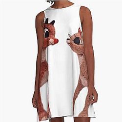 Rudolph and Clarice A-Line Dress