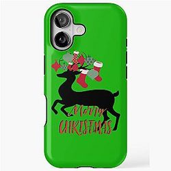 Merry Christmas Rudolph iPhone Case