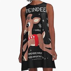 Rudolph the Red-Nosed Reindeer A-Line Dress