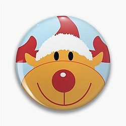 Classic Rudolph Christmas Pin