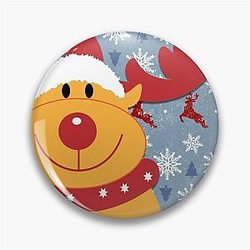 Classic Rudolph Christmas Pin