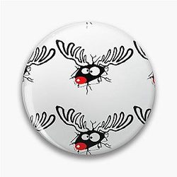 Funny Rudolph Pin
