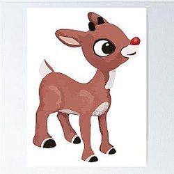 Classic Rudolph GraphicLoveShop Poster