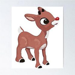 Classic Rudolph the Red-Nosed Reindeer T-Shirt & Poster