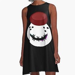 Rudolph Mask A-Line Dress