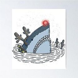 Rudolph Shark Poster