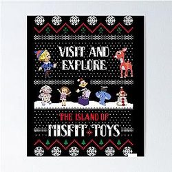 The Island of Misfit Toys Rudolph Christmas Sweater Poster is being removed is being removed The Island of Misfit Toys Rudolph Christmas Sweater Poster is being removed