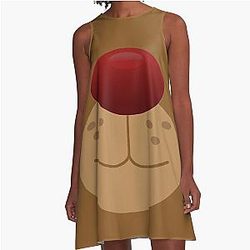 Rudolph Red Nose A-Line Dress