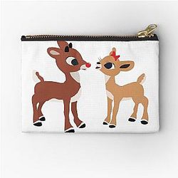 Classic Rudolph and Chlorice GraphicLoveShop Zipper Pouch