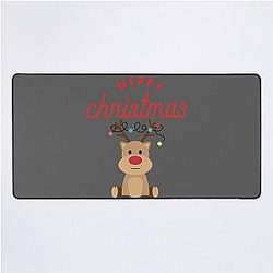 Merry Christmas Reindeer - Classic Rudolph Desk Mat