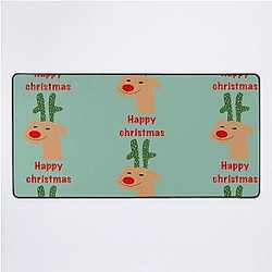 Rudolph Waiting for Christmas Mat