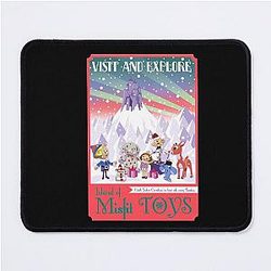 Claymation Snow Miser Island of Misfit Toys Rudolph Vintage Style Travel Poster Gift Mouse Pad
