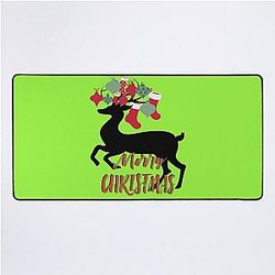 Merry Christmas Rudolph Desk Mat
