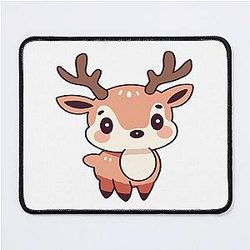 Baby Rudolph is a cute perfect character for winter days on Mouse Pad
