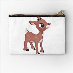 Classic Rudolph The Red Nosed Reindeer T-ShirtZipper Pouch