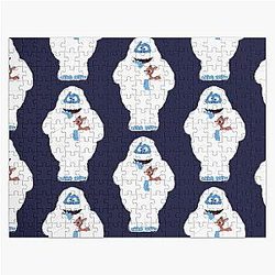 Classic Christmas Abominable Snowman with Rudolph Graphical Love Shop Jigsaw Puzzle