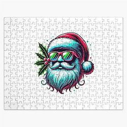 Cute Rudolph Wrapped in Christmas Lights Jigsaw Puzzle