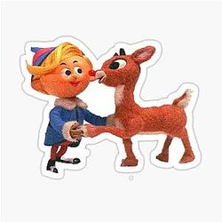 Rudolph and Hermey Sticker