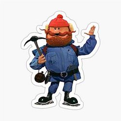 Yukon Cornelius Rudolph The Red-Nosed Reindeer Sticker