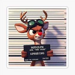 Rudolph the Reindeer Sticker