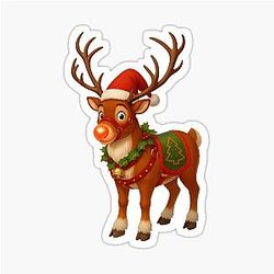 Rudolph the Reindeer Sticker